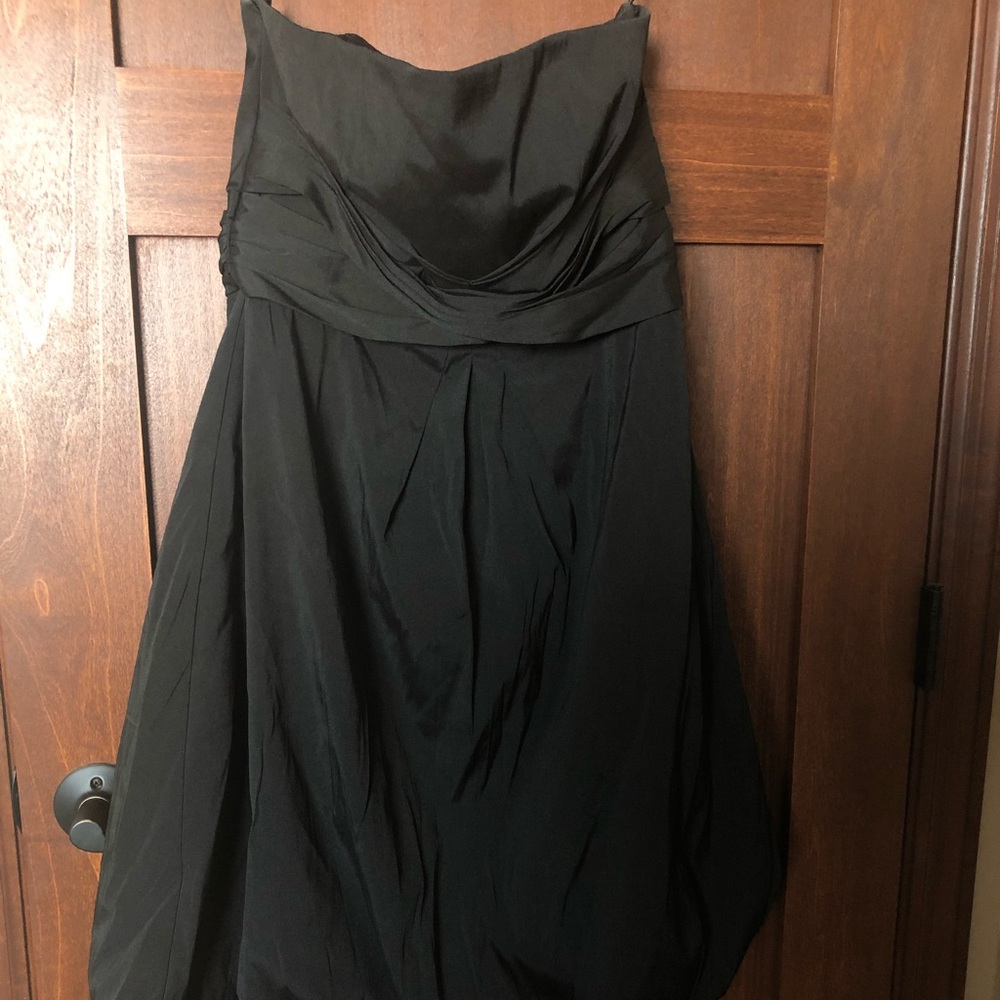 White House BM Strapless Black Bubble Dress Sz 8